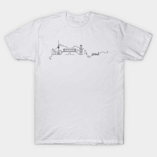 Seoul City Signature T-Shirt by kursatunsal